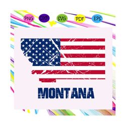 montana america flag, independence day svg, happy 4th of july svg,patriotic svg, independence day gift, for silhouette,