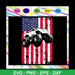 monster truck american flag svg, america 4th of july patriotic svg, american svg, 4th of july svg, fourth of july svg, p