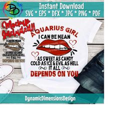 aquarius girl svg, january birthday svg, sweet as candy, cold as ice, evil as hell, february svg, tshirt design, leopard svg, sublimation