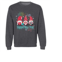 gnomes pink happy new year 2024 family matching party t-shirt,gnome christmas,gnome xmas shirt,gnome funny shirt,cute gn