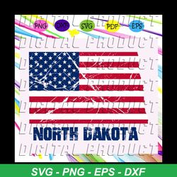 north dakota america flag, independence day svg, happy 4th of july svg,patriotic svg, independence day gift, for silhoue