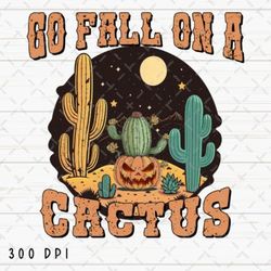 cactus pumpkin western fall halloween