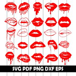 Red Lips SVG, Red Lips Png, Red Lips Dxf, Red Lips Eps, Red Lips Clipart, Sexy Lips Svg, Sexy Red Lips Svg, Sexy Lips