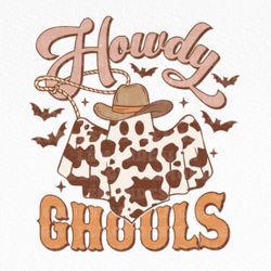 Western Halloween Howdy Ghouls PNG