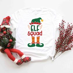 elf squad shirt png, elf shirt png, santa elf merry christmas matching family christmas shirt pngs sweatshirt pngs, elf