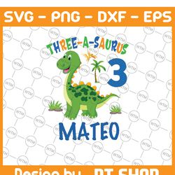 personalized name and age dinosaur birthday tree png, kids birthday png, custom t-rex birthday png, digital download