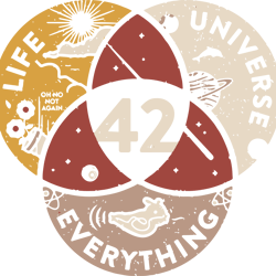 42 answer to life universe and everything teacher svg png eps dxf cricut file silhouette, digital download