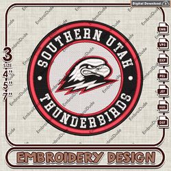 NCAA Logo Embroidery Files, NCAA Thunderbirds Embroidery Designs, Southern Utah Thunderbirds Machine Embroidery Design