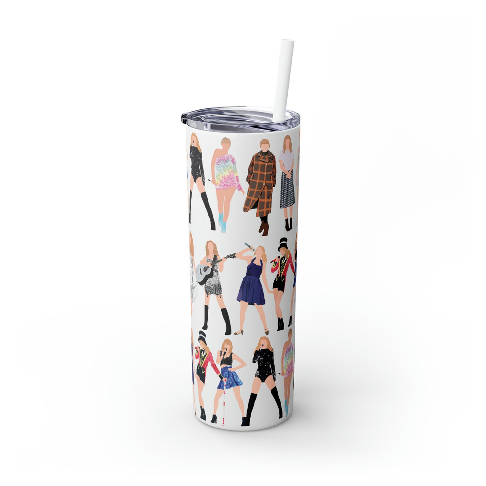 Swiftie Skinny Tumbler with Straw, 20oz  Swiftie Tumbler  Swiftie Gift  Taylor Swift Merch  Swiftie Merch - 3.jpg