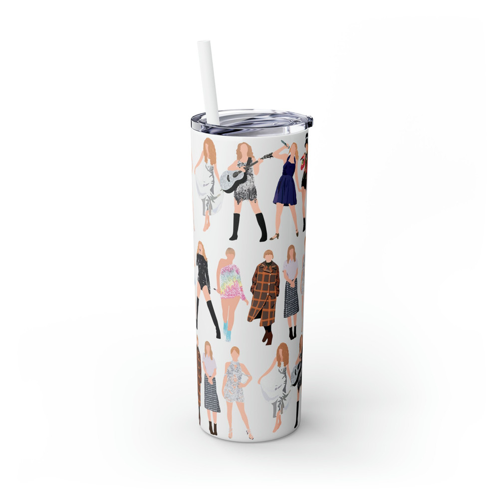 Swiftie Skinny Tumbler with Straw, 20oz  Swiftie Tumbler  Swiftie Gift  Taylor Swift Merch  Swiftie Merch - 5.jpg