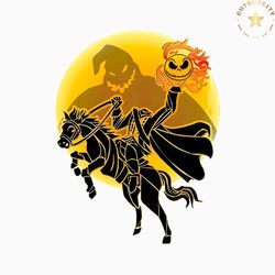 headless horseman jack skellington moon png download