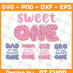family donut sweet one birthday png, birthday crew png, family birthday png, donut birthday shirts, birthday crew png, d