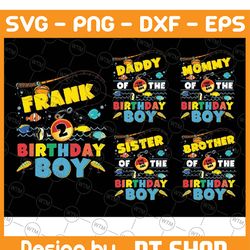 personalized family the big one boys birthday png, fishing birthday matching family png, o fish ally boy png, digital do