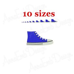 sneakers embroidery design. mini sneakers. machine embroidery design. sneakers silhouette. shoes embroidery design.