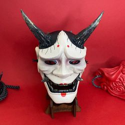 Hannya mask wearable, Geisha Japanese Mask, Samurai mask, Demon mask, Kabuki mask, Oni mask, Wall mask, Youkai