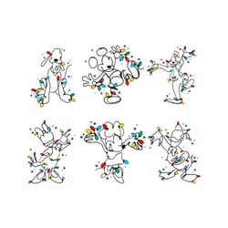 christmas lights character mickey and friend svg bundle