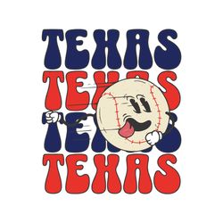 Retro Style Texas Baseball MLB Postseason SVG Download