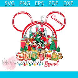 custom name disney christmas squad svg graphic file