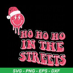 Retro Ho Ho Ho In The Streets SVG Graphic Design File