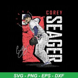 Corey Seager Texas Rangers Player SVG Graphic Design File