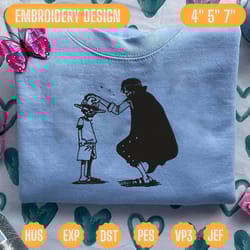 anime inspired embroidery designs, machine embroidery files format dst, instant download, embroidery machine design