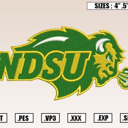 north dakota state bison embroidery designs, ncaa embroidery design file instant download