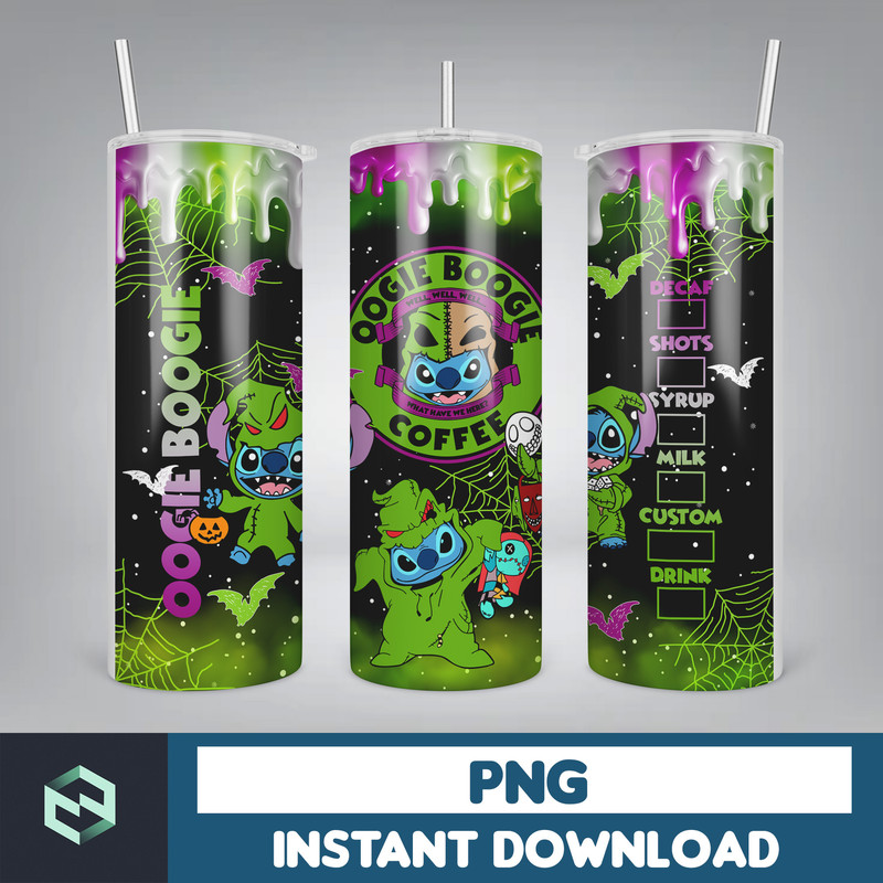 Halloween Horror 20oz Skinny Tumbler Wrap, Horror Fall Coffee 20oz Skinny Tumbler, 90s Horror Movie 20oz Tumbler, Png Coffee Lovers (4).jpg