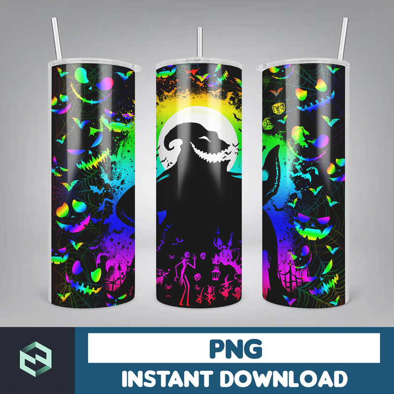 Halloween Horror 20oz Skinny Tumbler Wrap, Horror Fall Coffee 20oz Skinny Tumbler, 90s Horror Movie 20oz Tumbler, Png Coffee Lovers (6).jpg