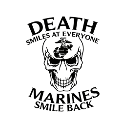 death smiles at everyone marines smile back svg, trending svg, trending now, death svg, digital download