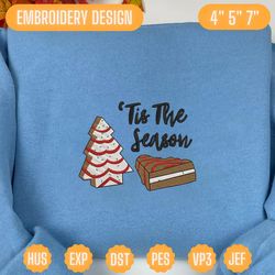 christmas tree cake embroidery designs, christmas embroidery designs, christmas embroidered, tis the season embroidery