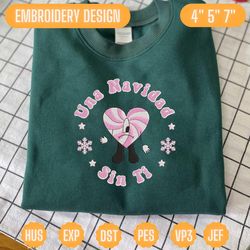 christmas bad bunny embroidery, christmas embroidery designs, una navidad sin ti designs, merry xmas embroidery designs