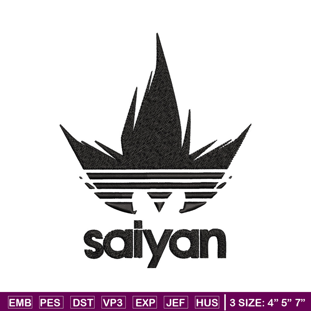 Adidas saiyan Embroidery Design, Adidas Embroidery, Brand Embroidery, Embroidery File, Logo shirt, Digital download.jpg