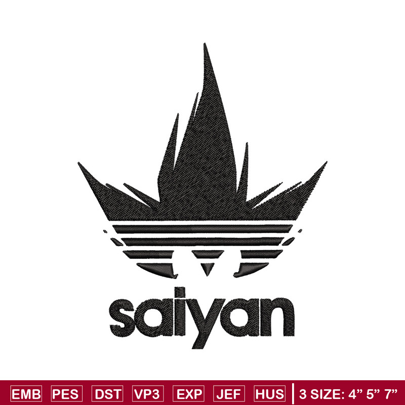 Adidas saiyan Embroidery Design, Adidas Embroidery, Brand Embroidery, Embroidery File, Logo shirt, Digital download.jpg