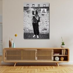 amy winehouse ready to hang canvas,amy winehouse black and white poster,album cover poster,back to black,home decor,famo