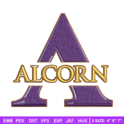 alcorn state braves mountaineers embroidery design, alcorn state braves embroidery, sport embroidery, ncaa embroidery.