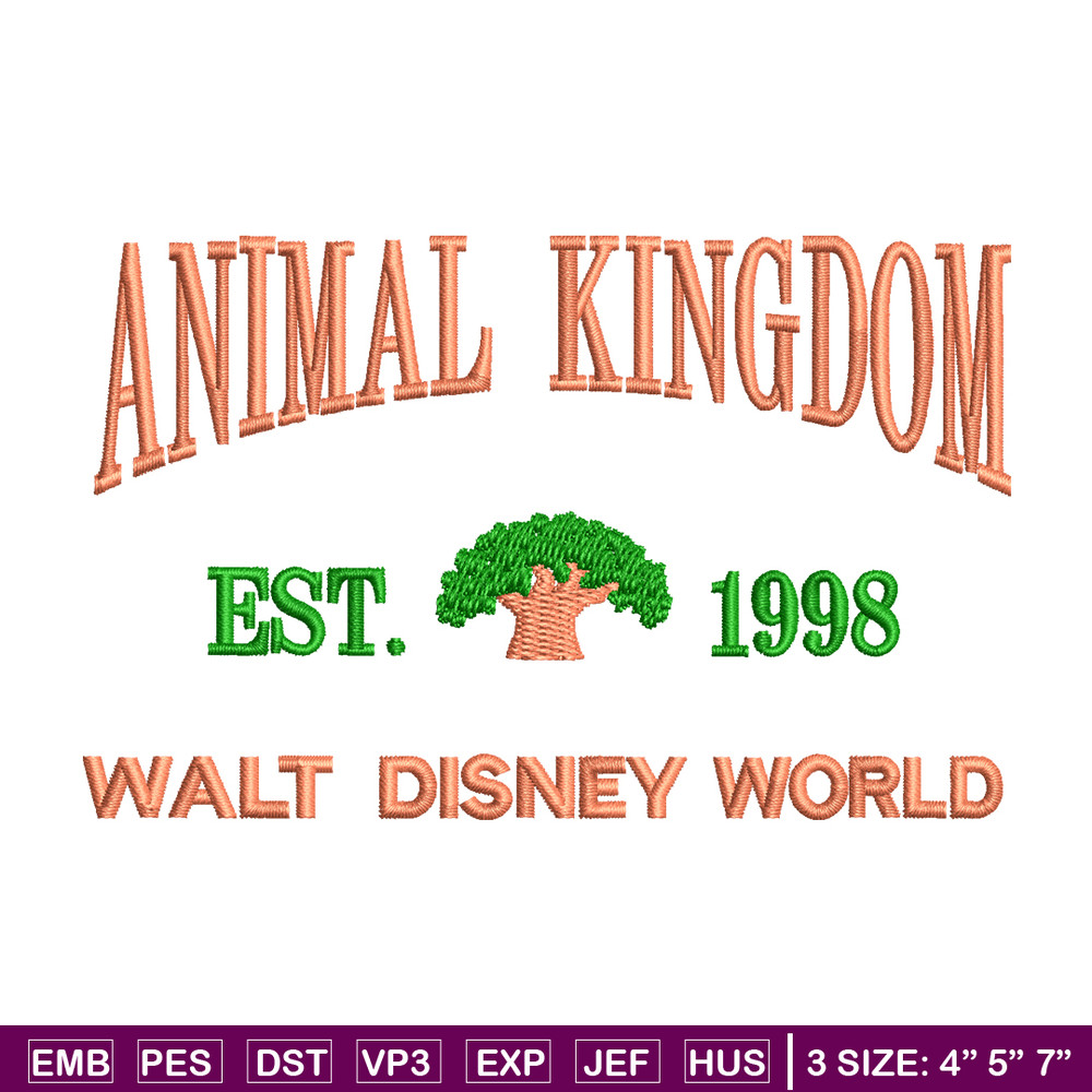 Animal Kingdom embroidery design, Animal Kingdom embroidery, logo design, embroidery file, logo shirt, Digital download..jpg