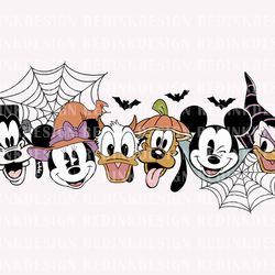 Mouse And Friends Halloween SVG, Halloween Svg, Spooky Svg, Trick Or Treat Svg, Halloween Costume Svg
