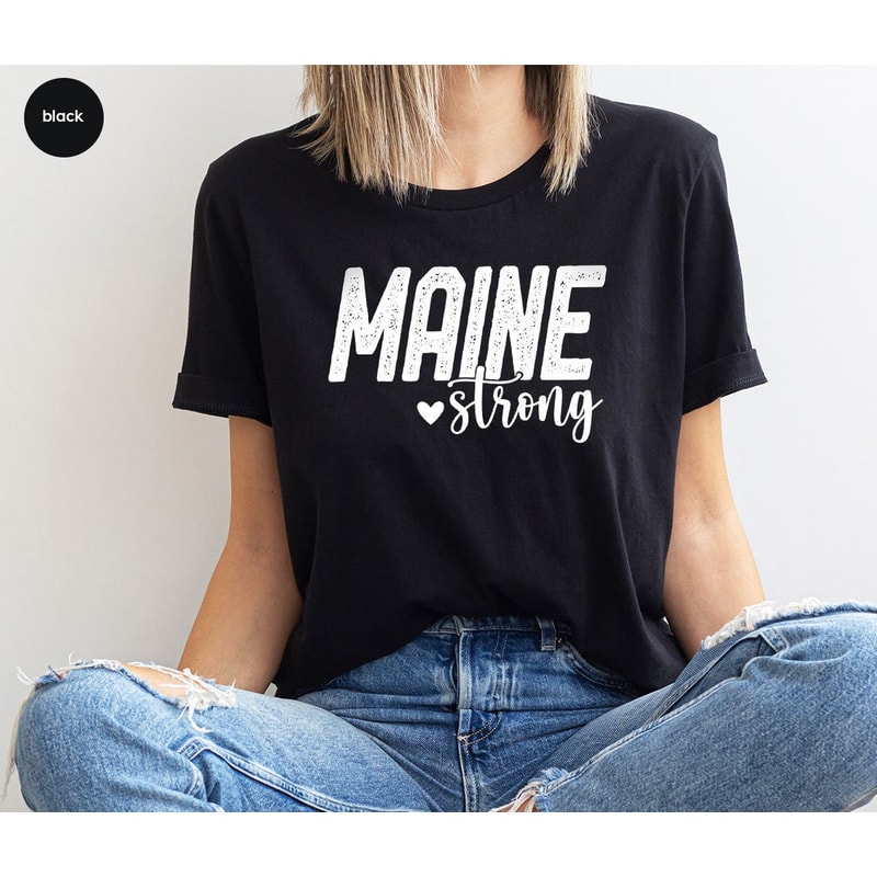 Lewiston Strong T-Shirt, Maine Strong Shirt, Pray for Maine Shirt, Pray For Lewiston Maine 2023, Gun Control T-Shirt.jpg
