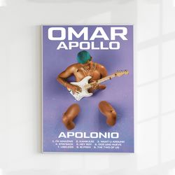 omar apollo vintage 60s70s milk bath guitar apolonio album lyric music poster wall art 4 sizes available.jpg