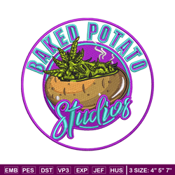 Baked Potatoes embroidery design, Baked Potatoes embroidery, logo design, embroidery file, logo shirt, Digital download.