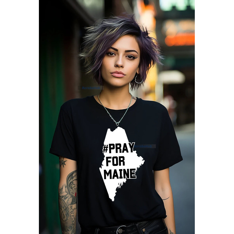Pray for Maine Shirt, Lewiston Maine Pray.jpg