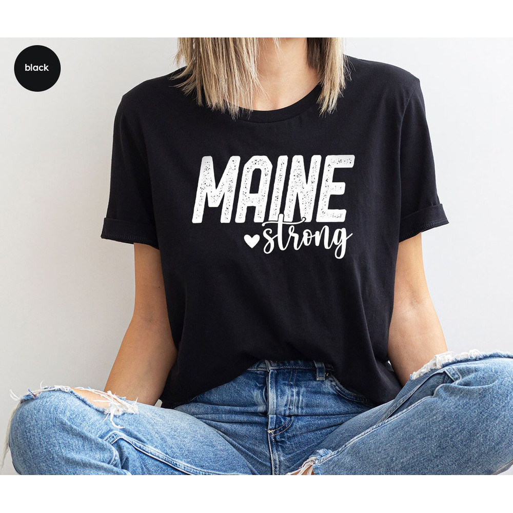 Lewiston Strong T-Shirt, Maine Strong Shirt, Pray for Maine Shirt, Pray For Lewiston Maine 2023, Gun Control T-Shirt.jpg