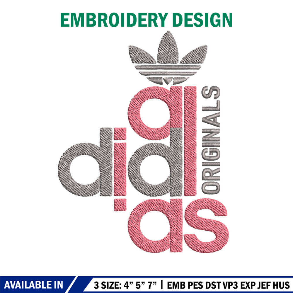 Adidas originals Embroidery Design, Adidas Embroidery, Brand Embroidery, Embroidery File, Logo shirt, Digital download.jpg
