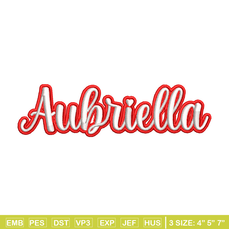 Auhriella embroidery design, Auhriella embroidery, logo design, embroidery file, logo shirt, Digital download..jpg