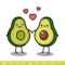 Avocado Love embroidery design, Avocado Love embroidery, logo design, embroidery file, logo shirt, Digital download..jpg