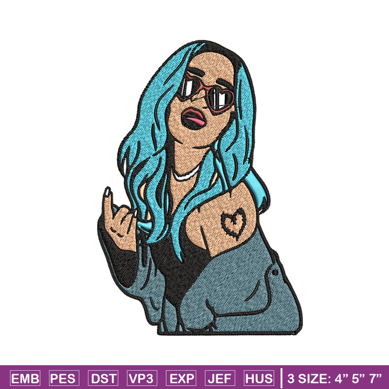 Bad girl Embroidery design, Bad girl Embroidery, logo design, Embroidery File, logo shirt, Digital download..jpg