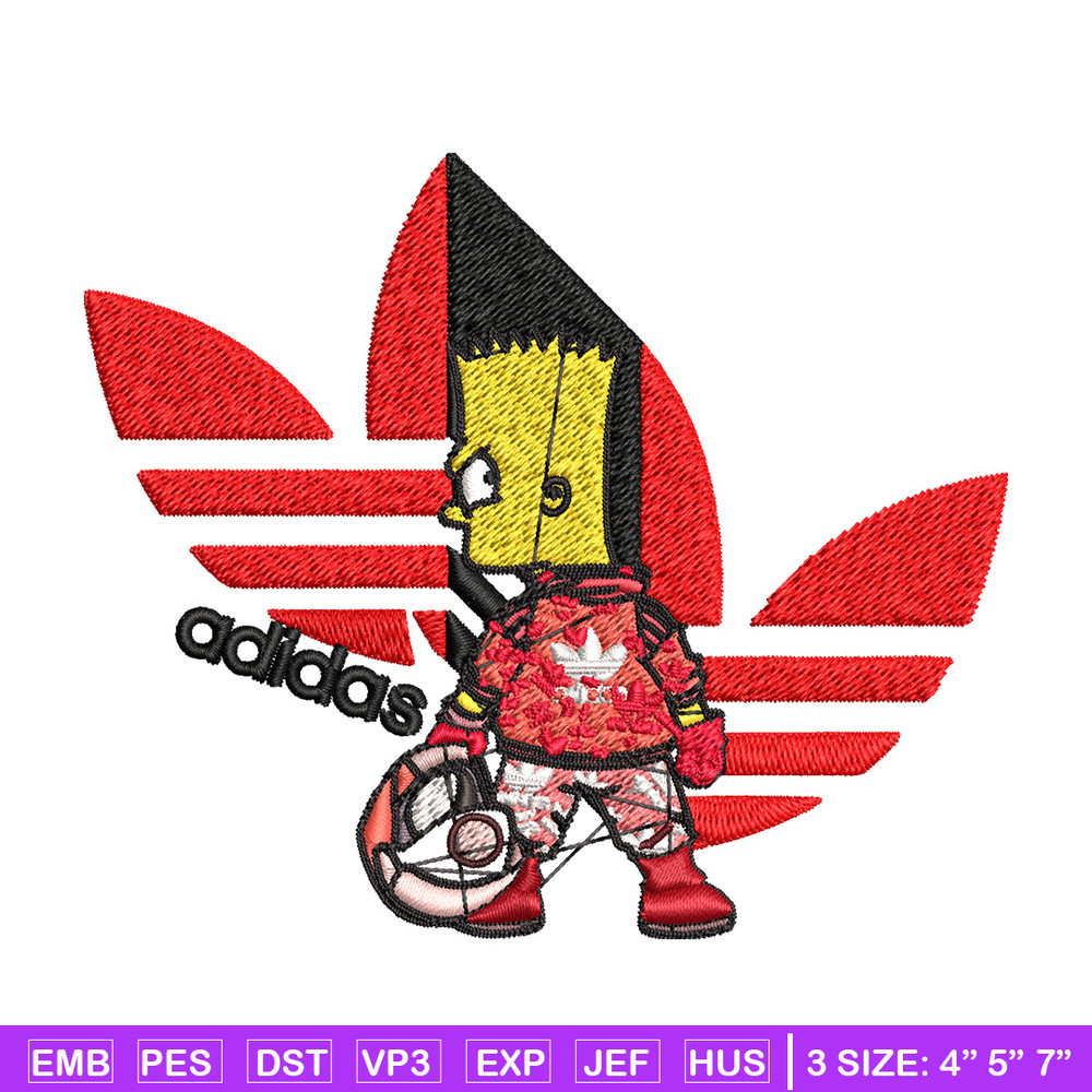 Bart racer adidas Embroidery Design, Adidas Embroidery, Brand Embroidery, Embroidery File, Logo shirt, Digital download.jpg