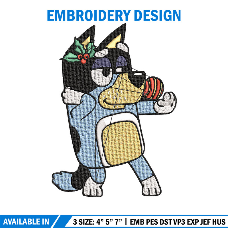 Bandit Embroidery Design, Bluey Embroidery, Embroidery File, Brand Embroidery, Logo shirt, Digital download.jpg