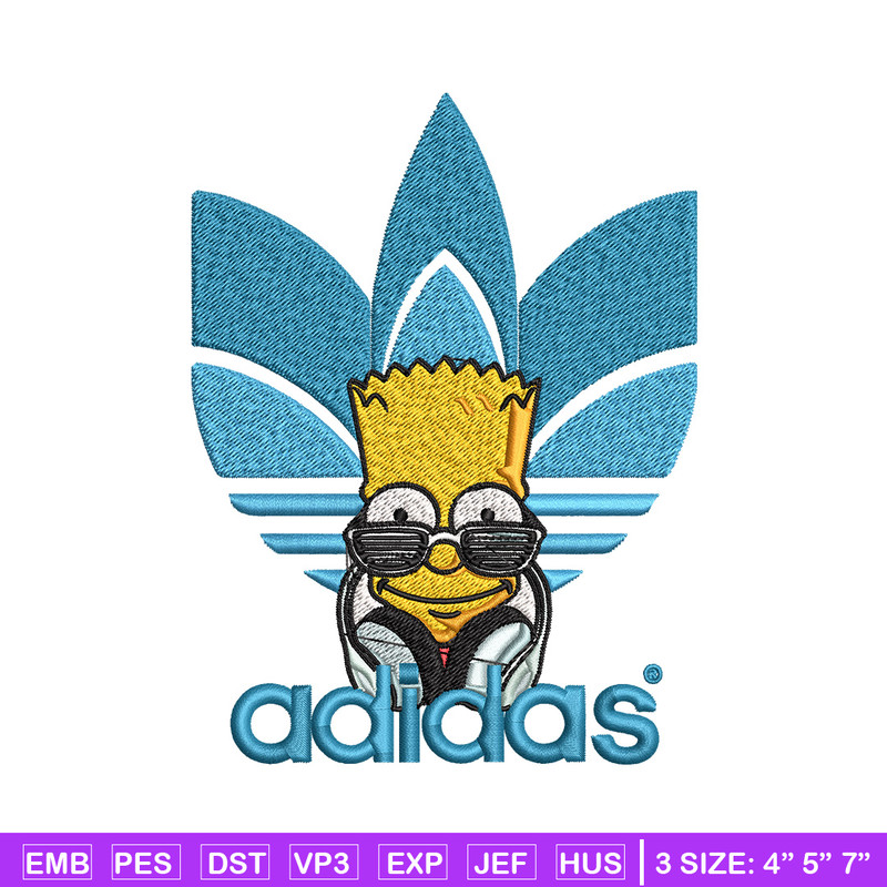 Bart simpson adidas Embroidery Design,Adidas Embroidery, Brand Embroidery, Embroidery File, Logo shirt, Digital download.jpg