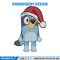 Bluey fun chrismas Embroidery Design, Bluey Embroidery, Embroidery File, Brand Embroidery, Logo shirt, Digital download.jpg